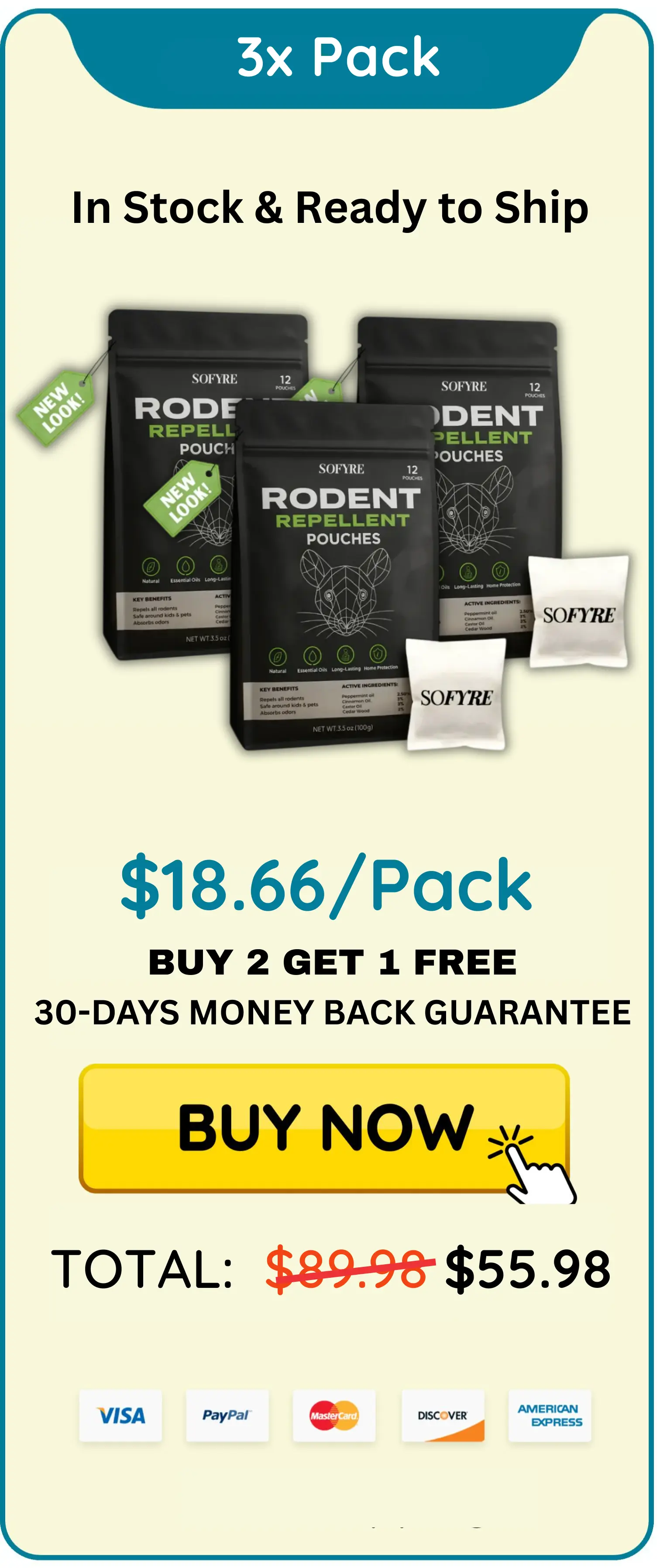 SoFyre Mouse Repellent package 3