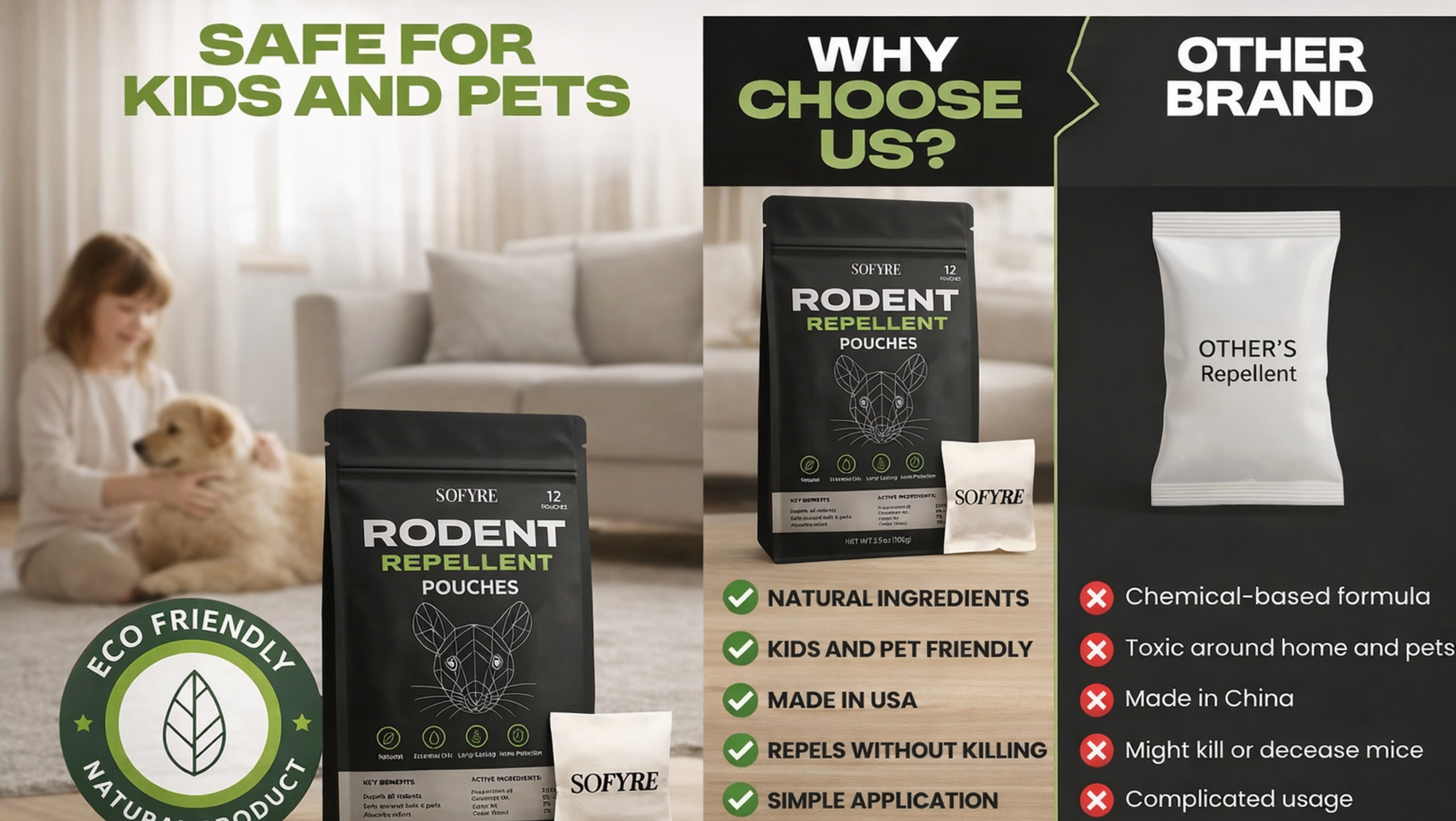 benefits of SoFyre Mouse Repellent